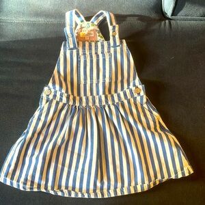 EUC Mini Boden Striped Jumper Dress